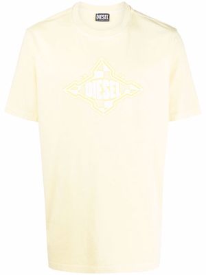 Diesel logo-print T-shirt - Yellow