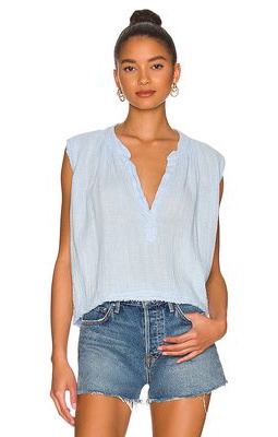 9 Seed Idyllwild Sleeveless Top in Baby Blue