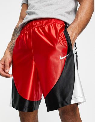 Nike Basketball Dri-FIT Durasheen shorts in red