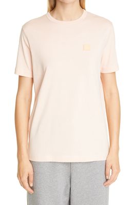 Acne Studios Ellison Face Unisex T-Shirt in Powder Pink