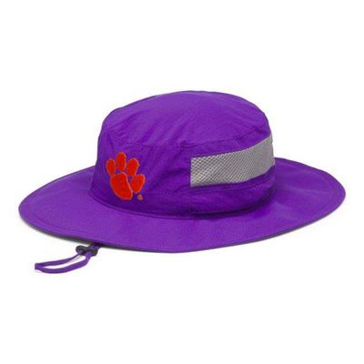 Men's Columbia Purple Clemson Tigers Bora Bora Booney II Omni-Shade Bucket Hat
