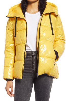 Sam Edelman Water Repellent Puffer Jacket in Yellow