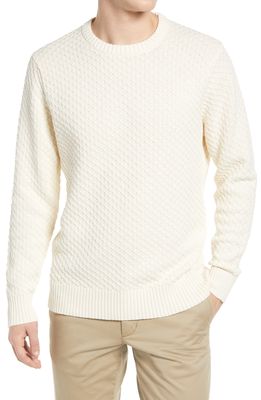 The Normal Brand Cotton Pique Sweater in Ivory