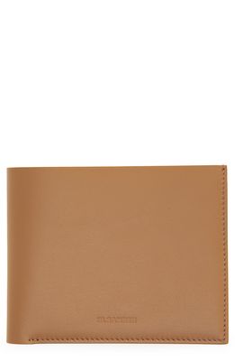 Jil Sander Leather Pocket Wallet in 210 - Honey Brown