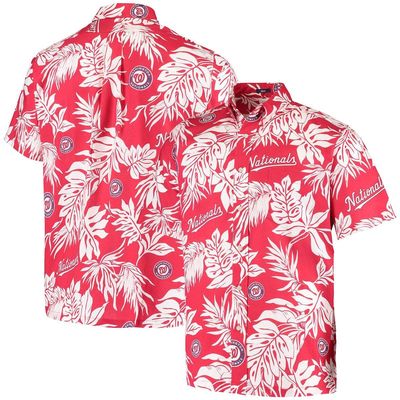 Men's Reyn Spooner Red Washington Nationals Aloha Button-Down Shirt