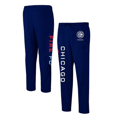Men's Mitchell & Ness Navy Chicago Fire Premium Jogger Pants