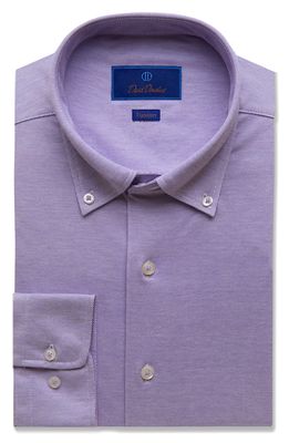 David Donahue Trim Fit Dress Shirt in Lilac