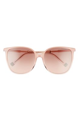 Tiffany & Co. 57mm Square Sunglasses in Milky Pink/Gradient Brown