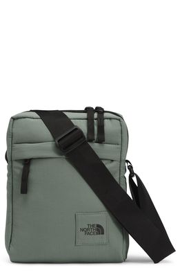 The North Face City Voyager Water Repellent Crossbody Bag in Agave Green/Tnf Black
