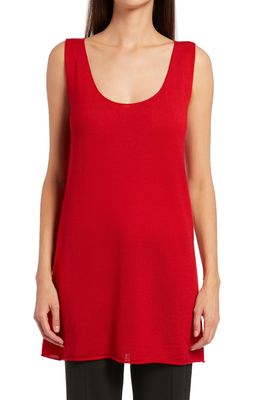 The Row Gannon Cashmere & Silk Tank Top in Red