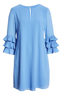 Vince Camuto Pleated Sleeve Float Shift Dress in Pwi