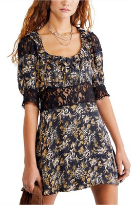 Free People Lucie Minidress in Black Combo