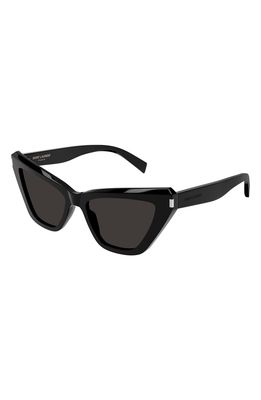 Saint Laurent 54mm Cat Eye Sunglasses in Black