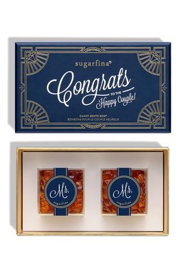 sugarfina Congrats Mr. & Mr. 2-Piece Candy Bento Box in Blue