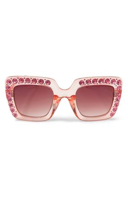 GlamBaby Bella Crystal Frame Sunglasses in Pink