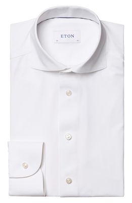 Eton Men's Slim Fit Tech Stretch Dress Shirt in Natural