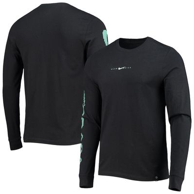 Men's Nike Black Club America Voice Long Sleeve T-Shirt