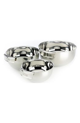 All-Clad Set of 3 Stainless Steel Mixing Bowls