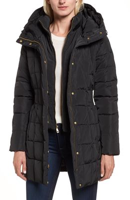 Cole Haan Signature Cole Haan Hooded Down & Feather Jacket in Black