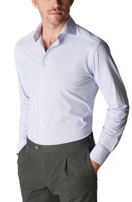 Eton Slim Fit Tech Stretch Dress Shirt in Medium Blue