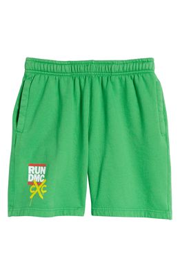 Cross Colours Men's CXC Pose Cotton Blend Shorts in Green