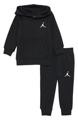 Jordan Essentials Fleece Hooded Sweatshirt & Joggers Set in Black