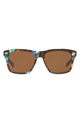 Costa Del Mar 58mm Square Sunglasses in Light Blue