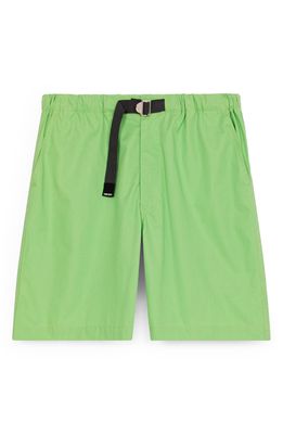 KENZO Men's Belted Cotton Shorts in Mint
