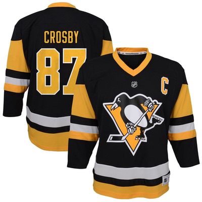 Outerstuff Toddler Sidney Crosby Black Pittsburgh Penguins Replica Player Jersey