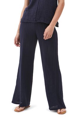 Michael Stars Smocked Wide Leg Pants in Admiral