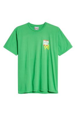 Cross Colours Men's CXC Pose Run DMC Graphic Cotton Tee in Green