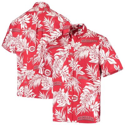 Men's Reyn Spooner Red Cincinnati Reds Aloha Button-Down Shirt