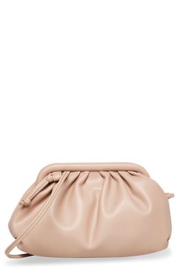 Steve Madden Nikki Faux Leather Crossbody Clutch in Taupe