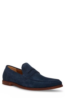 Steve Madden Ramsee Suede Penny Loafer in Navy