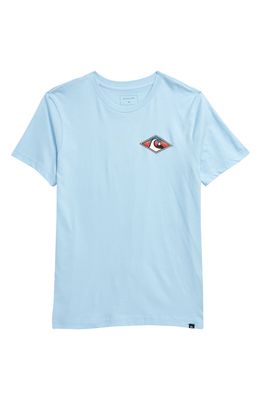 Quiksilver Kids' Inside Out Logo Graphic Tee in Airy Blue