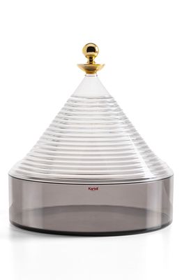Kartell Trullo Container in Crystal /Fume