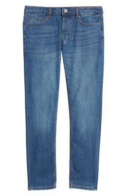 Topman Skinny Stretch Jeans in Medium Blue