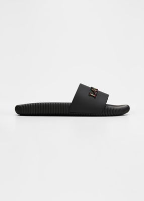 Men's Arpége Glen Curb Logo Slides