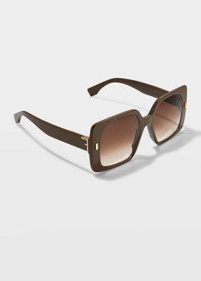 Oversized Square Acetate Sunglasses