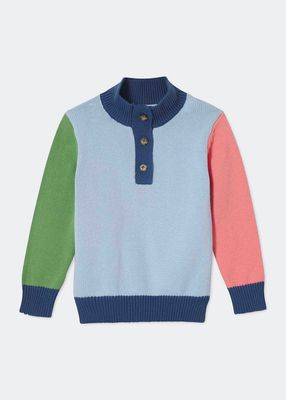 Boy's Scott Tea Party Sweater, Size 6M-12Y