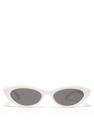 Celine Eyewear - Cat-eye Acetate Sunglasses - Mens - White