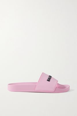 Balenciaga - Piscine Logo-embossed Rubber Slides - Pink