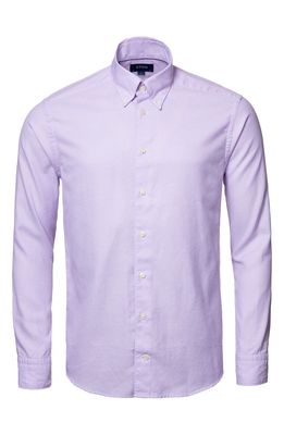 Eton Slim Fit Oxford Cotton Blend Dress Shirt in Light/Pastel Purple