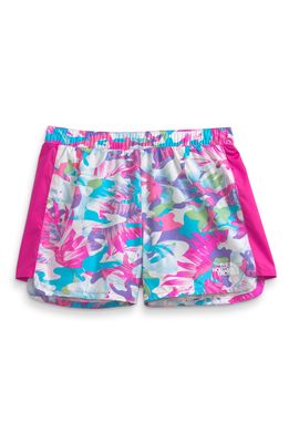 The North Face Kids' Never Stop Running Print Shorts in Linaria Pink Tropical Print
