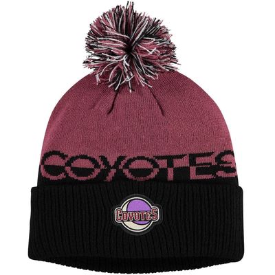 Men's adidas Garnet/Black Arizona Coyotes COLD. RDY Cuffed Knit Hat with Pom