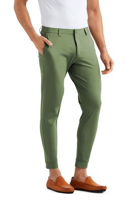 Rhone Commuter Slim Fit Joggers in Olivine