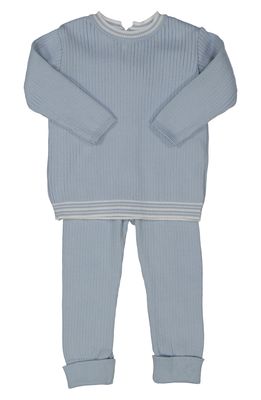 Feltman Brothers Ribbed Sweater & Pants Set in Powder Blue