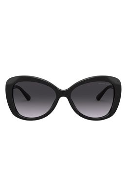 Michael Kors 56mm Cat Eye Sunglasses in Black