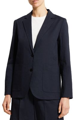Theory Linen Blend Blazer in Concord