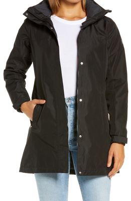Helly Hansen Aden Hooded Insulated Rain Jacket in Black